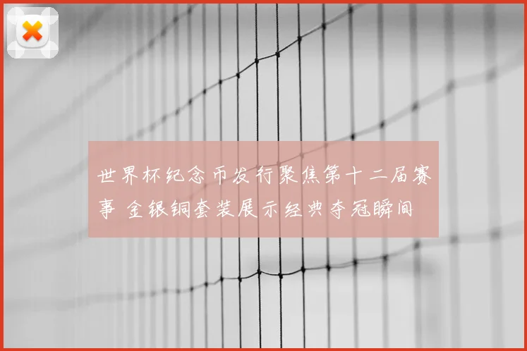世界杯纪念币发行聚焦第十二届赛事 金银铜套装展示经典夺冠瞬间